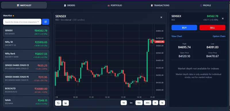 SimpliTrade preview screenshot