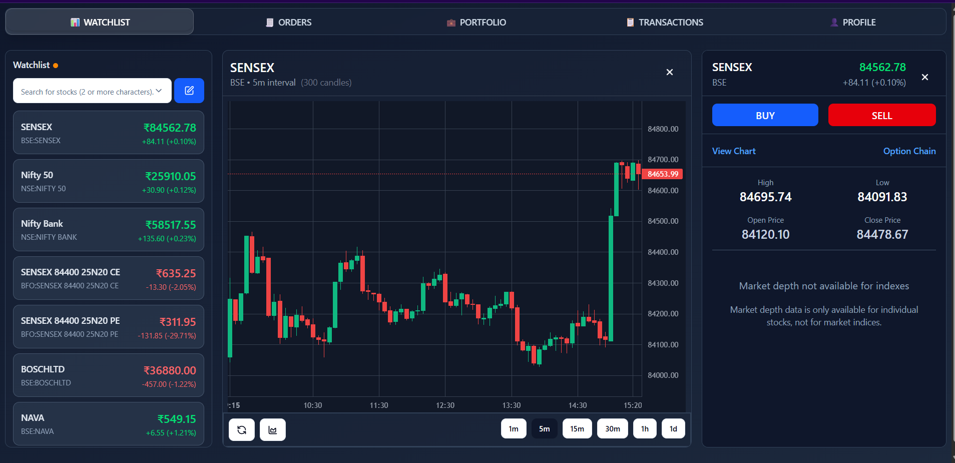 SimpliTrade preview screenshot